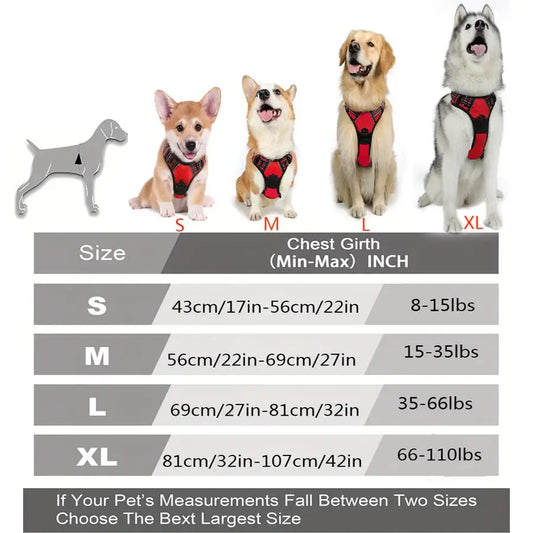 Reflective Dog Harness with Handle