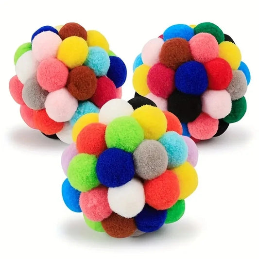 Colourful Cat Play Balls