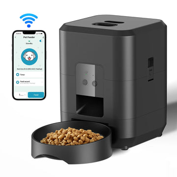 Smart Pet Feeder Automatischer Katzenfutterautomat für Hunde, Slow Food-Maschine mit zeitgesteuerter quantitativer automatischer Katzenfutterausgabe, Katzen- und Hundenapf